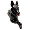 Estatua de perro pastor vintage de porcelana de Spana, años 50, Imagen 8