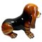Handpainted Glazed Ceramic Dog Sculpture, Italy, 1950s 4