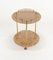 Serving Cart in Acrylic Glass, Brass and Rattan in the style of Christian Dior, Italy, 1970s, Image 3
