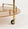 Serving Cart in Acrylic Glass, Brass and Rattan in the style of Christian Dior, Italy, 1970s 11