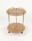 Serving Cart in Acrylic Glass, Brass and Rattan in the style of Christian Dior, Italy, 1970s, Image 7