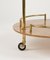 Serving Cart in Acrylic Glass, Brass and Rattan in the style of Christian Dior, Italy, 1970s 10