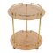 Serving Cart in Acrylic Glass, Brass and Rattan in the style of Christian Dior, Italy, 1970s, Image 1