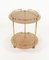 Serving Cart in Acrylic Glass, Brass and Rattan in the style of Christian Dior, Italy, 1970s 2