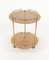 Serving Cart in Acrylic Glass, Brass and Rattan in the style of Christian Dior, Italy, 1970s, Image 2
