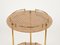 Serving Cart in Acrylic Glass, Brass and Rattan in the style of Christian Dior, Italy, 1970s 9