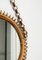 Mid-Century Round Rattan and Bamboo Wall Mirror with Chain, Italy, 1960s 13