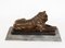 Louis Riche, Antique Sculpture of Lioness, Early 20th Century, Bronze, Image 8