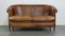 Brown Leather 2-Seater Sofa 2