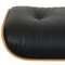 Lounge Ottoman in Black Leather and Rosewood by Charles Eames, 2000s 4