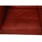 Drei-Sitzer 2213 Sofa aus Patiniertem Rotem Leder von Børge Mogensen, 1980er 6