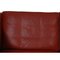 Three-Seater 2213 Sofa in Patinated Red Leather by Børge Mogensen, 1980s, Image 12