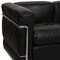 Two-Seater LC2 Sofa in Black Leather by Le Corbusier, 2000s 10