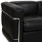 Zwei-Sitzer LC2 Sofa aus schwarzem Leder von Le Corbusier, 2000er 10