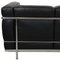 Zwei-Sitzer LC2 Sofa aus schwarzem Leder von Le Corbusier, 2000er 7