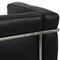 Two-Seater LC2 Sofa in Black Leather by Le Corbusier, 2000s, Image 8