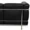 Two-Seater LC2 Sofa in Black Leather by Le Corbusier, 2000s, Image 6