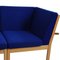 Ge-280 Modular Sofa in Blue Fabric by Hans Wegner, 2000s, Set of 5 4