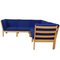 Ge-280 Modular Sofa in Blue Fabric by Hans Wegner, 2000s, Set of 5 1