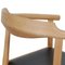 PP208 Stühle aus schwarzem Leder von Hans Wegner, 1990er, 6 . Set 25