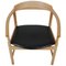 PP208 Chairs in Black Leather by Hans Wegner, 1990s, Set of 6, Image 7