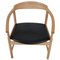 PP208 Stühle aus schwarzem Leder von Hans Wegner, 1990er, 6 . Set 3
