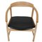 PP208 Stühle aus schwarzem Leder von Hans Wegner, 1990er, 6 . Set 5