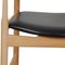 PP208 Chairs in Black Leather by Hans Wegner, 1990s, Set of 6, Image 21