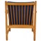 Lounge Chair in Blue Fabric by Hans Wegner, 1960s, Image 3