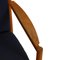 Sessel mit blauem Stoffbezug von Hans Wegner, 1960er 10