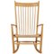 J16 Rocking Chair in Beech by Hans Wegner, 1970s 3