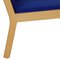 GE284 Chair with Ottoman in Blue Fabric by Hans Wegner, 2000s, Set of 2 15
