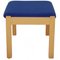 GE284 Chair with Ottoman in Blue Fabric by Hans Wegner, 2000s, Set of 2 22