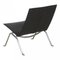 PK22 Lounge Chair in Black Aura Leather by Poul Kjærholm, 2000s 3