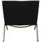 PK22 Lounge Chair in Black Aura Leather by Poul Kjærholm, 2000s 6