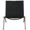 PK22 Lounge Chair in Black Aura Leather by Poul Kjærholm, 2000s 5