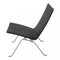 PK22 Lounge Chair in Black Aura Leather by Poul Kjærholm, 2000s 4