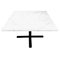 Vintage Sleek Side Table in White Marble, 1990s 7