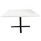 Vintage Sleek Side Table in White Marble, 1990s 4