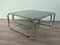 Italian Living Room Coffee Table in Chromed Steel and Smoked Glass, 1970s 4