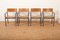 Model 5/390f Armchairs in Molded Plywood & Natural Oak by Anton G. Bee for Horgen Glarus, 1966, Set of 4, Image 2