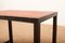 Nesting Tables with Painted Black Wooden Frame & Red Linoleum Tops, Set of 3 8