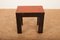 Nesting Tables with Painted Black Wooden Frame & Red Linoleum Tops, Set of 3 6