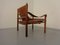Sirocco Safari Chair aus Palisander & Leder von Arne Norell, Schweden, 1960er 6