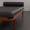 Mid-Century Danish Teak Daybed in Black Leather by Ejvind Johansson, 1960s 12