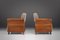 Art Deco Armchairs with Walnut Veneer and Grey Upholstery, France, 1930, Set of 2 3