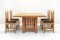 Model 615 Husser Dining Table & Model 614 Coonley Chairs by Frank Lloyd Wright for Cassina, Italy, 1992, Set of 5, Image 1