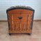 Antique Spanish Round Top Steamers Trunk with Metal Studs 11