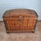 Antique Spanish Round Top Steamers Trunk with Metal Studs 5