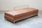Daybed Sofa in Cognac Leather by Eileen Gra for Vereinigte Werkstätten Collection, 1980s 1